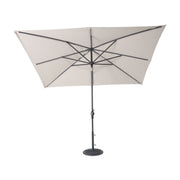 8'x10' Designer Rectangle Infinite 360° Auto Tilt Solar Lux Umbrella Cast Ash - The Great Escape