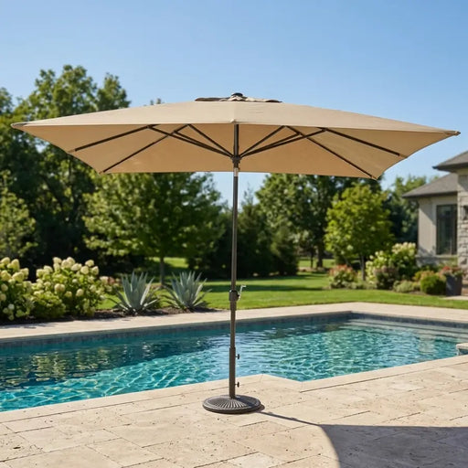 8'x10' Designer Rectangle - Infinite 360° Auto Tilt Solar Lux Umbrella