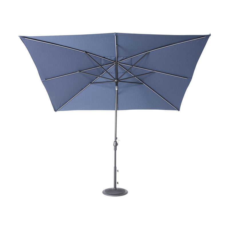 8'x10' Designer Rectangle Infinite 360° Auto Tilt Solar Lux Umbrella Spectrum Indigo - The Great Escape