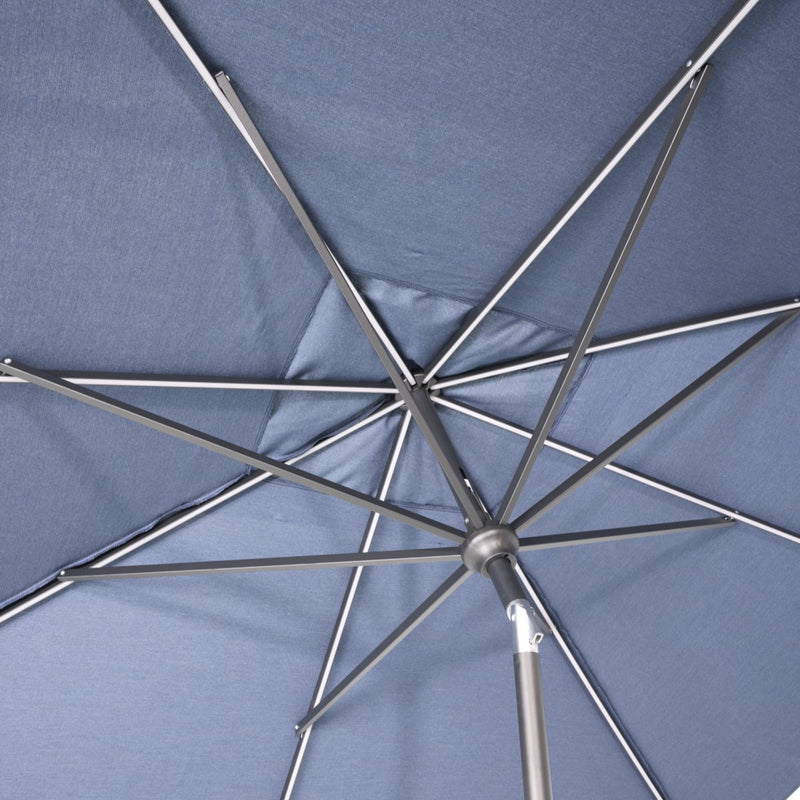 8'x10' Designer Rectangle Infinite 360° Auto Tilt Solar Lux Umbrella Spectrum Indigo - The Great Escape