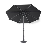 9' Designer Infinite 360° Auto Tilt Solar Lux Umbrella Black - The Great Escape