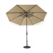 9' Designer Infinite 360° Auto Tilt Solar Lux Umbrella Heather Beige - The Great Escape