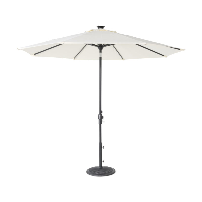 9' Designer Infinite 360° Auto Tilt Solar Lux Umbrella Natural - The Great Escape