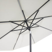 9' Designer Infinite 360° Auto Tilt Solar Lux Umbrella Natural - The Great Escape