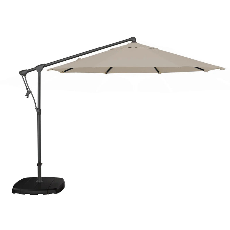10' Classic Octagon Left-To-Right Tilt Cantilever Umbrella - Champagne Linen - The Great Escape