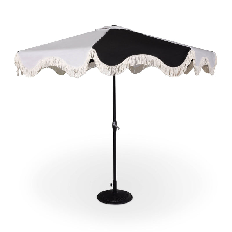 Picture of 9' Classic Umbrella - Black/White Stripe