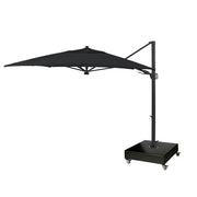 10'x13' Designer Rectangle Solar Lux Infinite Tilt Cantilever Umbrella - Black - The Great Escape