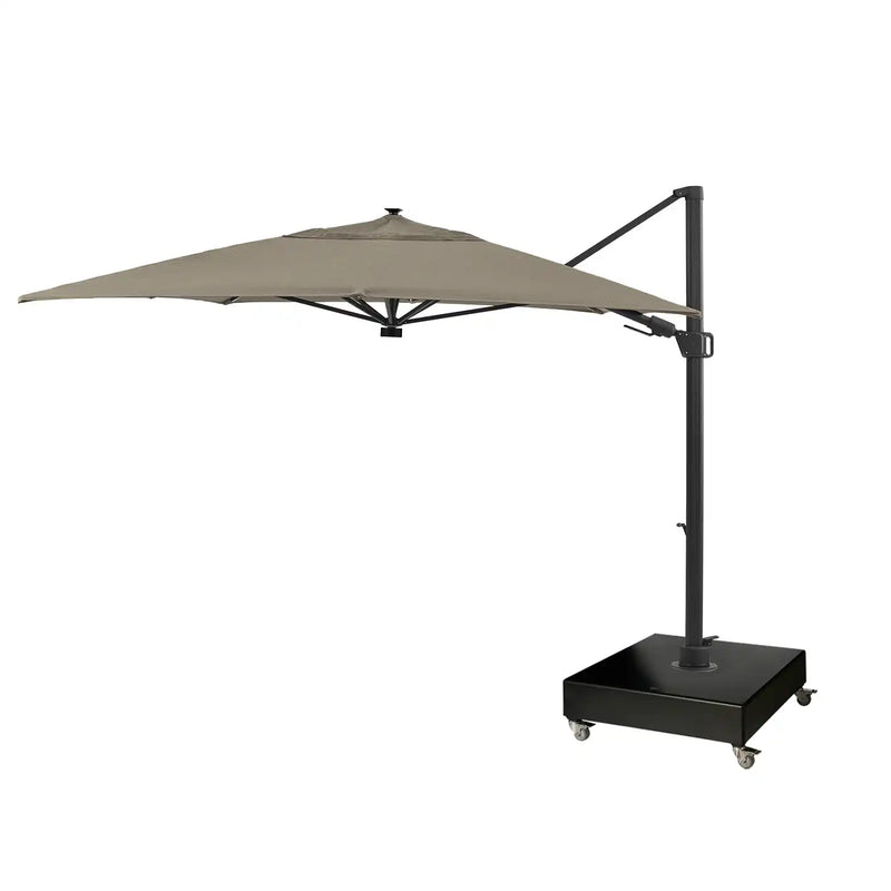 10'x13' Designer Rectangle Solar Lux Infinite Tilt Cantilever Umbrella - Cast Ash - The Great Escape