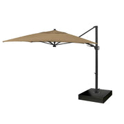 10'x13' Designer Rectangle Solar Lux Infinite Tilt Cantilever Umbrella - Heather Beige - The Great Escape