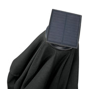 13' Designer Octagon Solar Lux Cantilever Umbrella - Black - The Great Escape