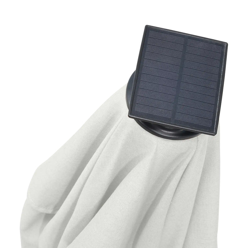 13' Designer Octagon Solar Lux Cantilever Umbrella - Natural - The Great Escape