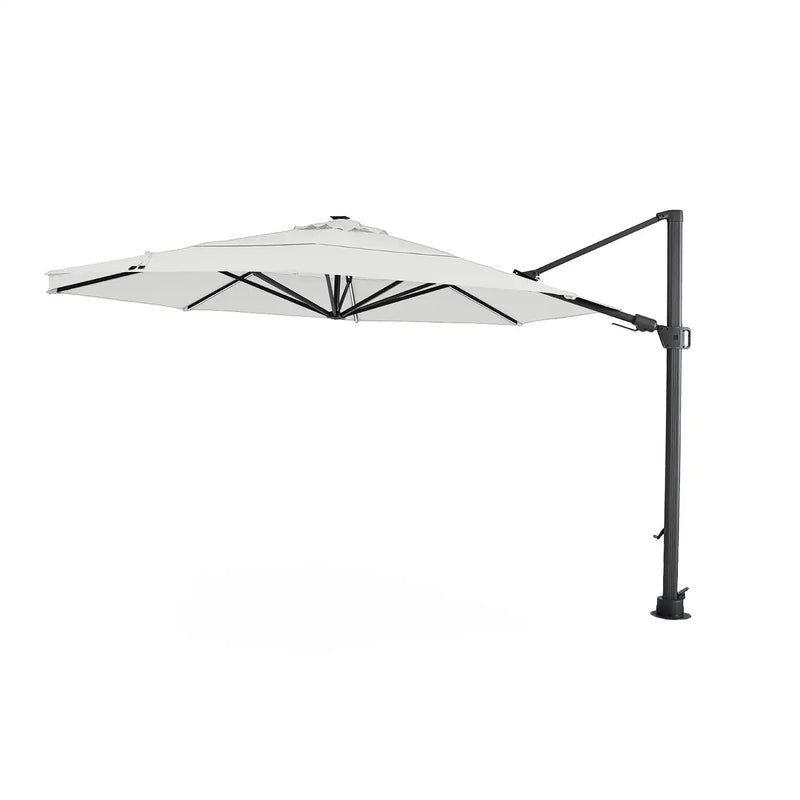 13' Designer Octagon Solar Lux Cantilever Umbrella - Natural - The Great Escape