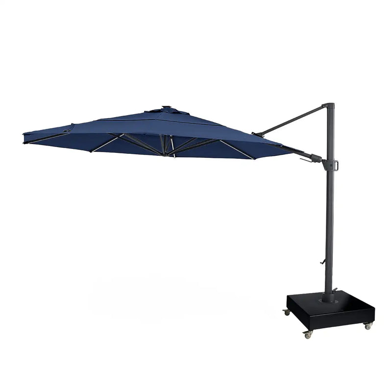 13' Designer Octagon Solar Lux Cantilever Umbrella - Spectrum Indigo - The Great Escape