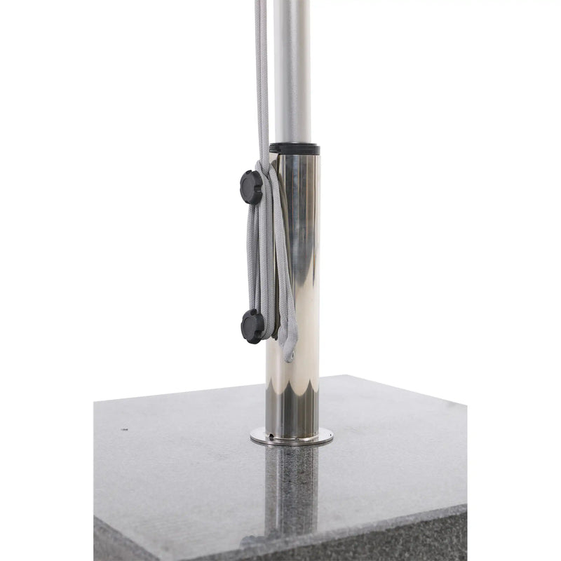 132 lbs. Grey Granite EZ Lock Rolling Umbrella Base - The Great Escape