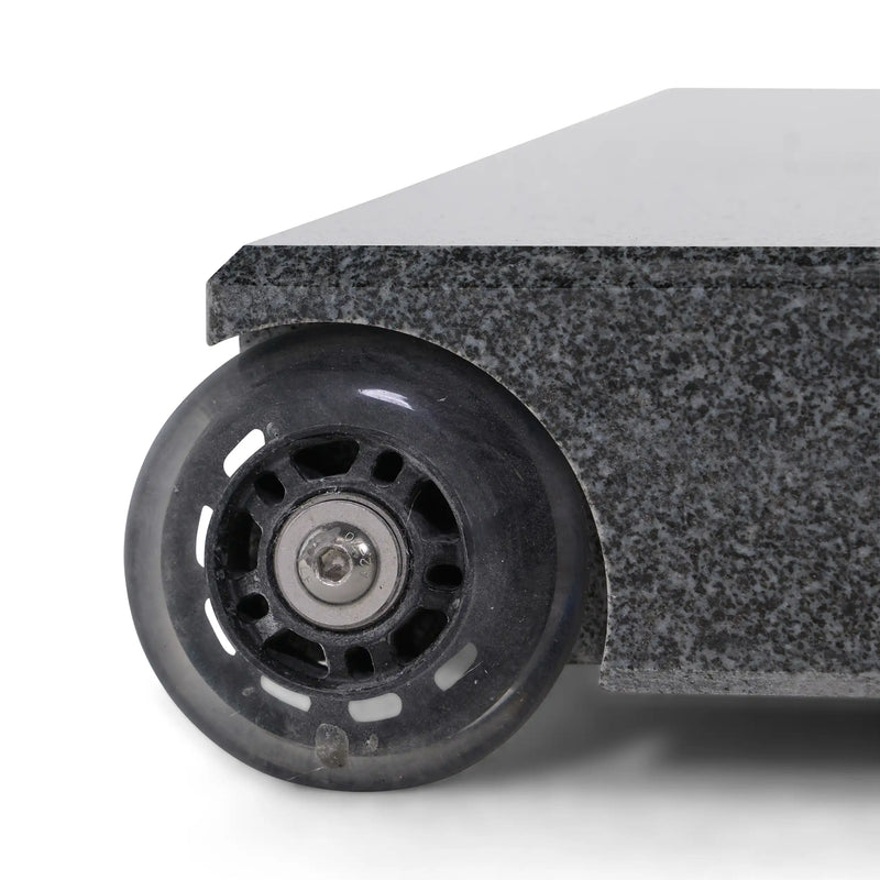 132 lbs. Grey Granite EZ Lock Rolling Umbrella Base - The Great Escape
