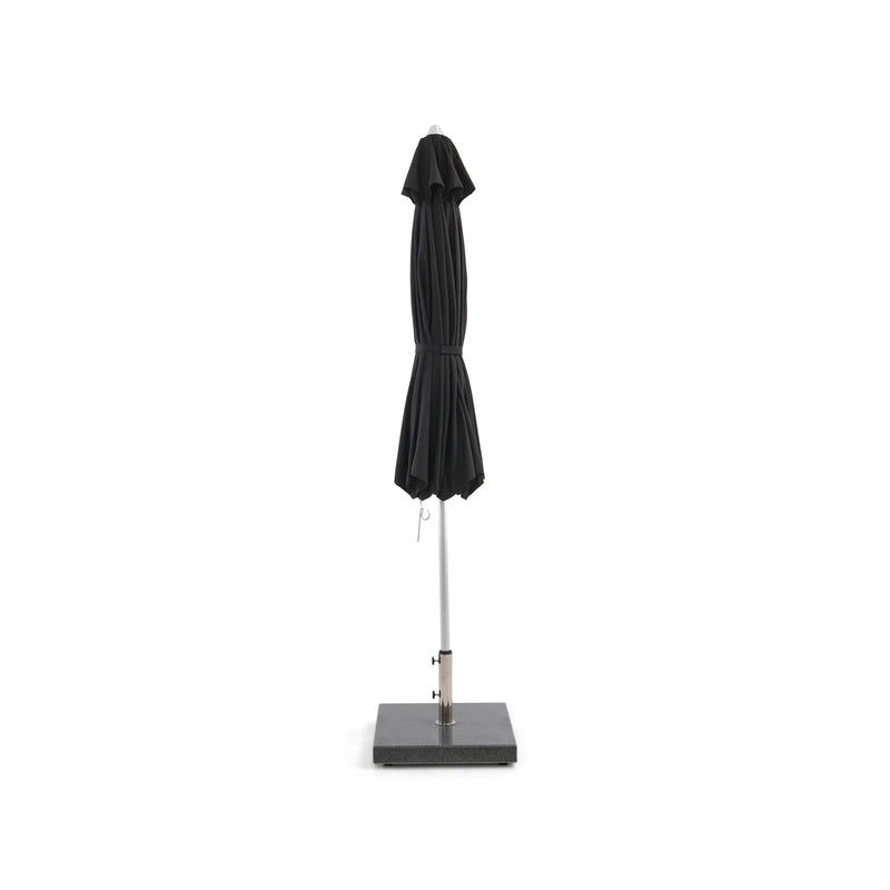 10' Commercial Octagonal Valencia Market Umbrella Black - The Great Escape
