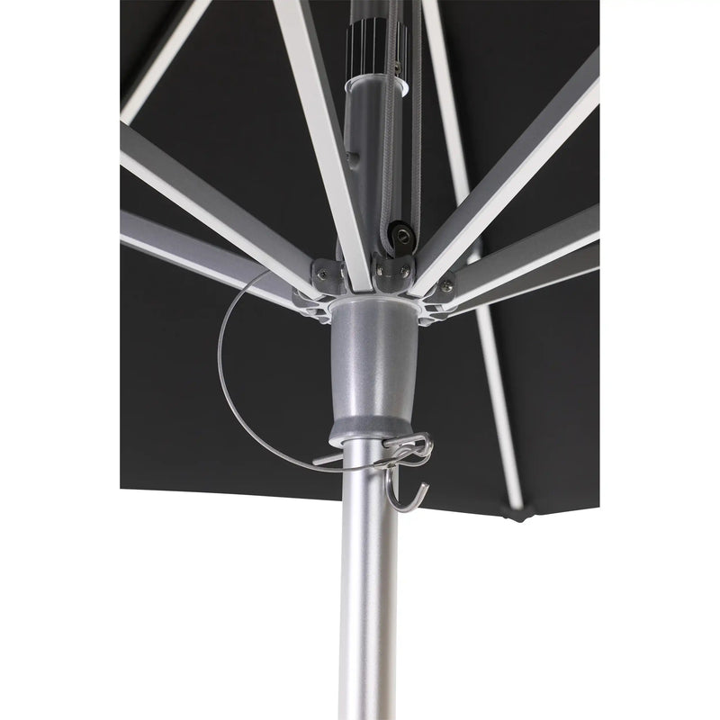 10' Commercial Octagonal Valencia Market Umbrella Black - The Great Escape