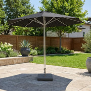 10' Commercial Octagonal Valencia Market Umbrella Black - The Great Escape
