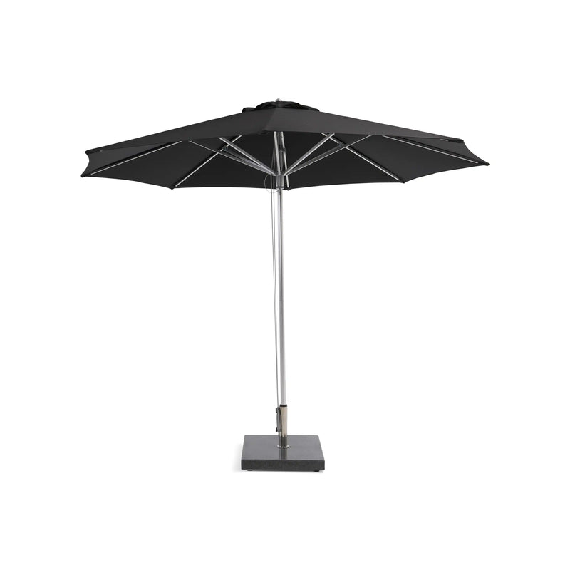 10' Commercial Octagonal Valencia Market Umbrella Black - The Great Escape