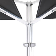 10' Dual Canopy Commercial Square Valencia Cantilever Umbrella Black - The Great Escape
