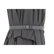 10' Dual Canopy Commercial Square Valencia Cantilever Umbrella Black - The Great Escape