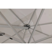 10' Dual Canopy Commercial Square Valencia Cantilever Umbrella Natural - The Great Escape