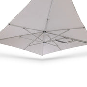 10' Dual Canopy Commercial Square Valencia Cantilever Umbrella Natural - The Great Escape