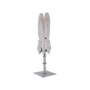 10' Dual Canopy Commercial Square Valencia Cantilever Umbrella Natural - The Great Escape