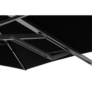 13' Square Commercial Valarium Cantilever Umbrella Black - The Great Escape