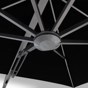 13' Square Commercial Valarium Cantilever Umbrella Black - The Great Escape