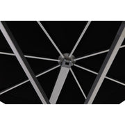 13' Square Commercial Valarium Cantilever Umbrella Black - The Great Escape