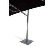 13' Square Commercial Valarium Cantilever Umbrella Black - The Great Escape