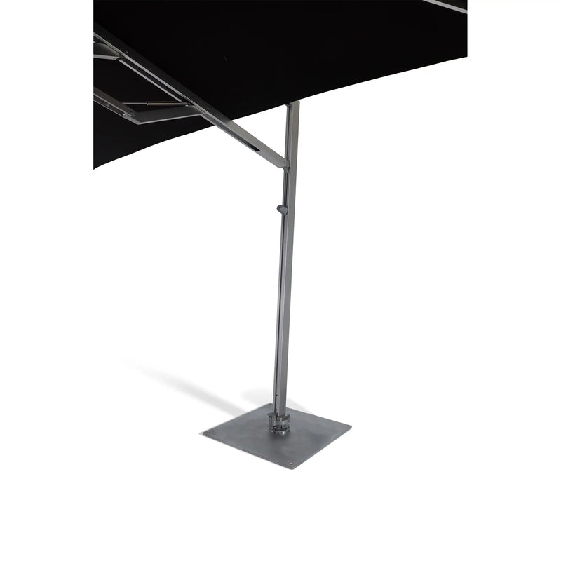 13' Square Commercial Valarium Cantilever Umbrella Black - The Great Escape