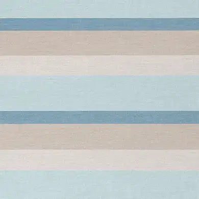 Sunbrella Fabrics Gateway Mist Stripe Umbrella Swatch - The Great Escape