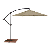 9' Classic Octagon Non-Tilt Cantilever Umbrella Antique Beige - The Great Escape