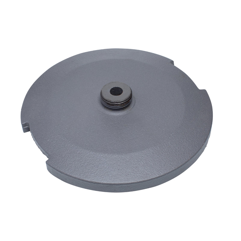 30 lb patio umbrella base US Weight lb. Fillable for Table Bronze This umbrella base measures 18 inch in diameter and is 11.42 inch tall with stem installed 30 lb. Metal (Magnesium Oxide)