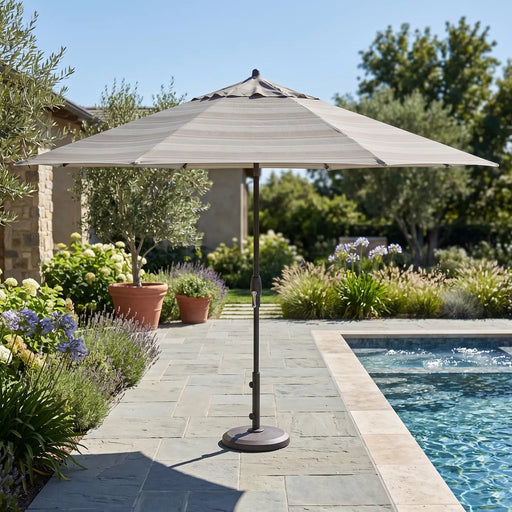 11' Designer Auto Tilt Market Umbrella