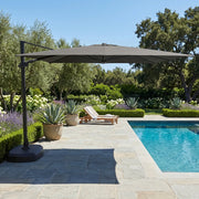 kinbor 10 ft outdoor patio cantilever umbrella 10' Classic Square AKZ Tilting Cantilever Umbrella