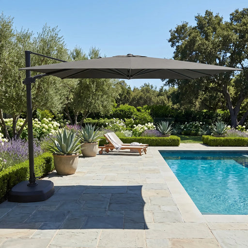 10' Classic Square AKZ Tilting Cantilever Umbrella 10' Classic Square AKZ Tilting Cantilever Umbrella