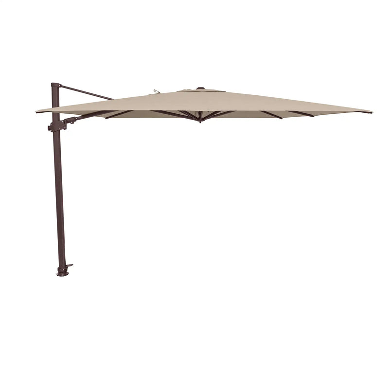 10' Classic Square AKZ Left-To-Right Cantilever Umbrella in Champagne Linen - The Great Escape