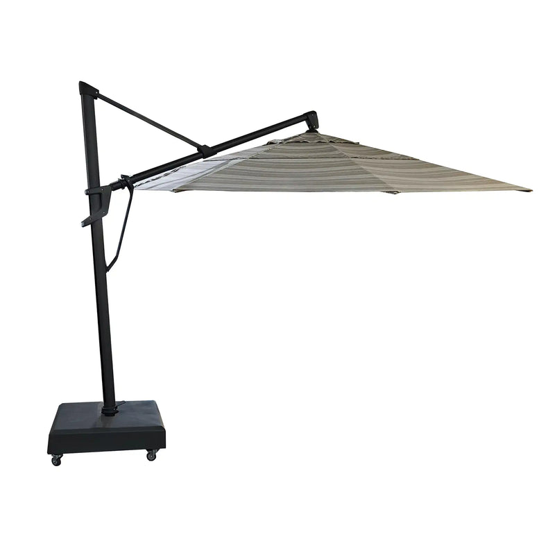 13' Designer Octagon AKZ+ Cantilever Umbrella - Trusted Fog Stripe - The Great Escape