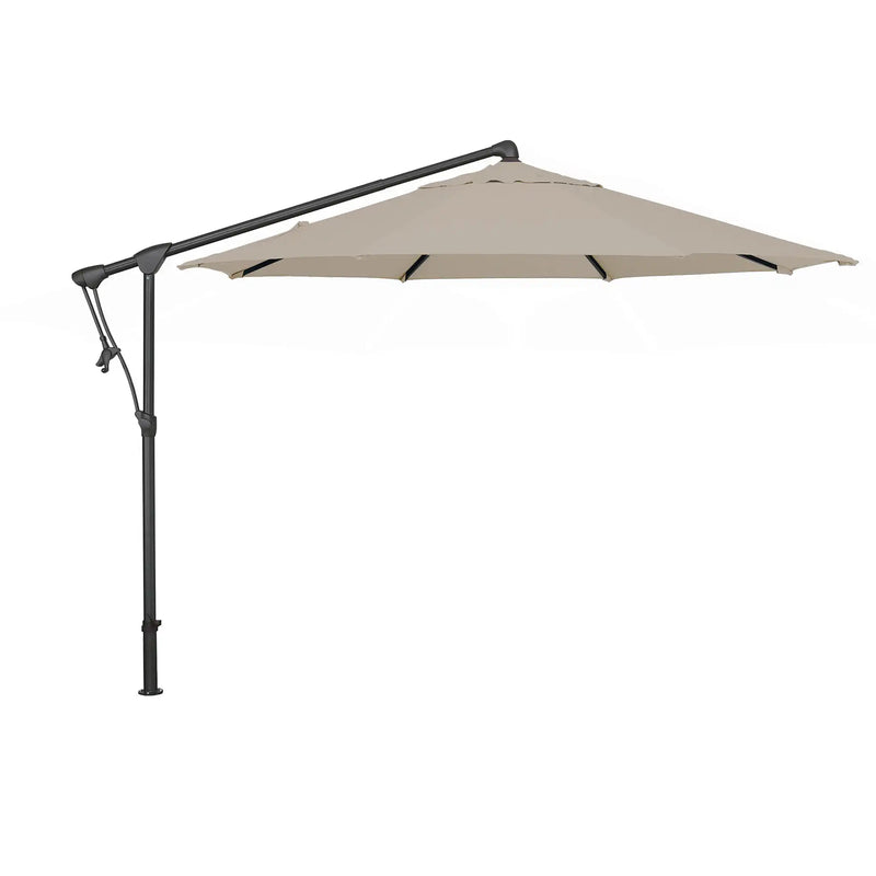 10' Classic Octagon Left-To-Right Tilt Cantilever Umbrella - Champagne Linen - The Great Escape