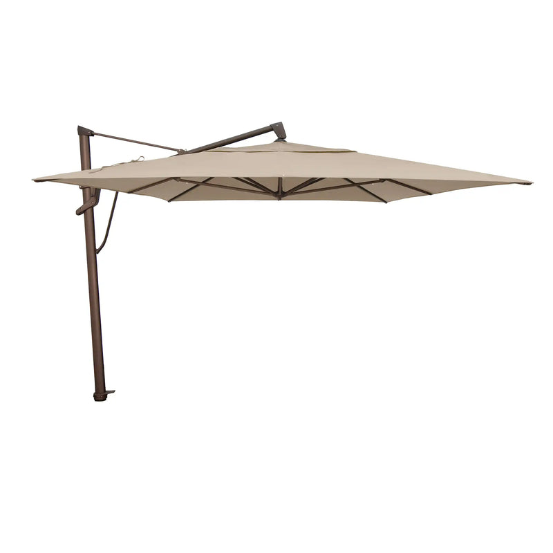 10'x13' Classic Rectangle AKZ Cantilever Umbrella - Champagne Linen - The Great Escape