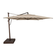 10'x13' Classic Rectangle AKZ Cantilever Umbrella - Champagne Linen - The Great Escape
