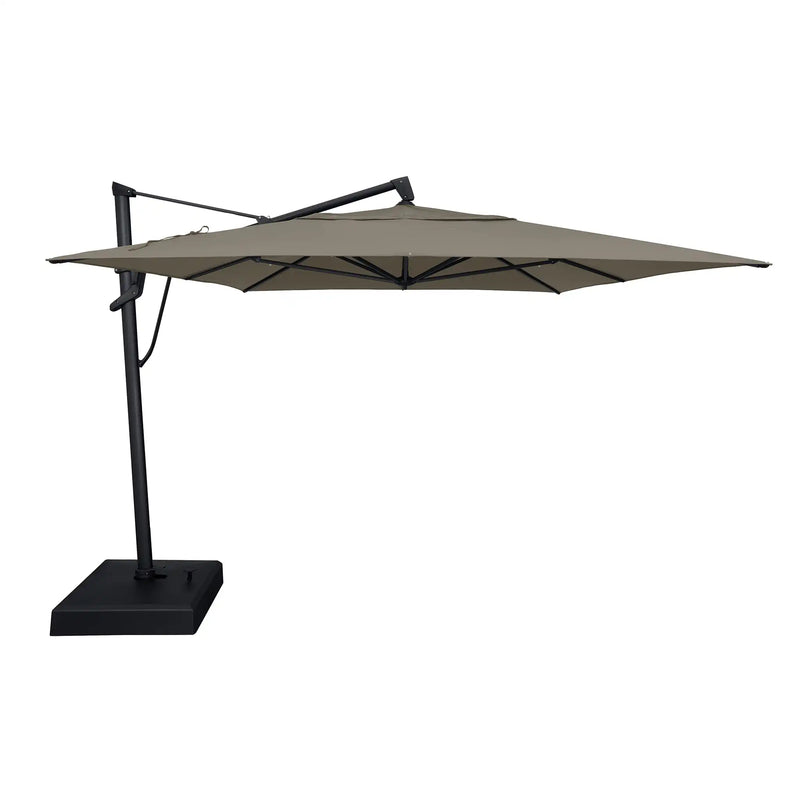 10'x13' Designer Rectangle AKZ+ Cantilever Umbrella - Cast Ash - The Great Escape