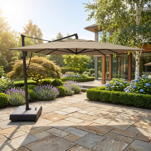 10'x13' Designer Rectangle AKZ+ Cantilever Umbrella