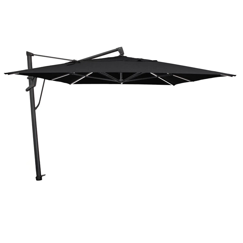 10'x13' Designer Rectangle AKZ+ Starlux Cantilever Umbrella - Black - The Great Escape