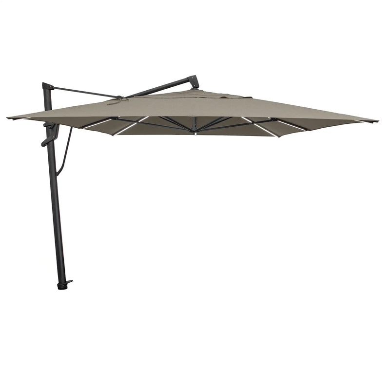 10'x13' Designer Rectangle AKZ+ Starlux Cantilever Umbrella - Cast Ash - The Great Escape