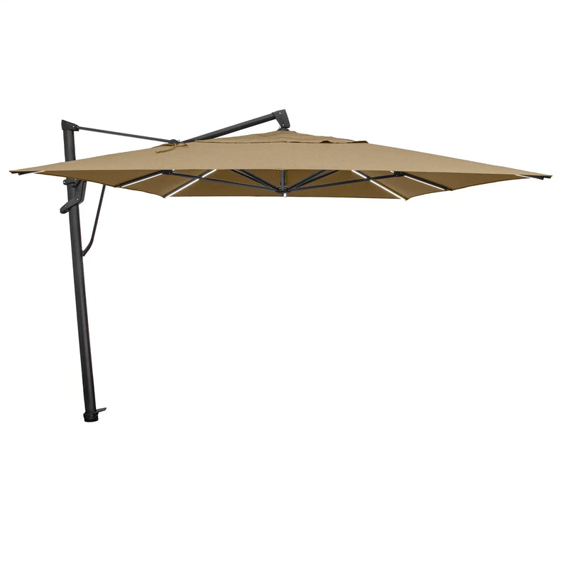 10'x13' Designer Rectangle AKZ+ Starlux Cantilever Umbrella - Heather Beige - The Great Escape