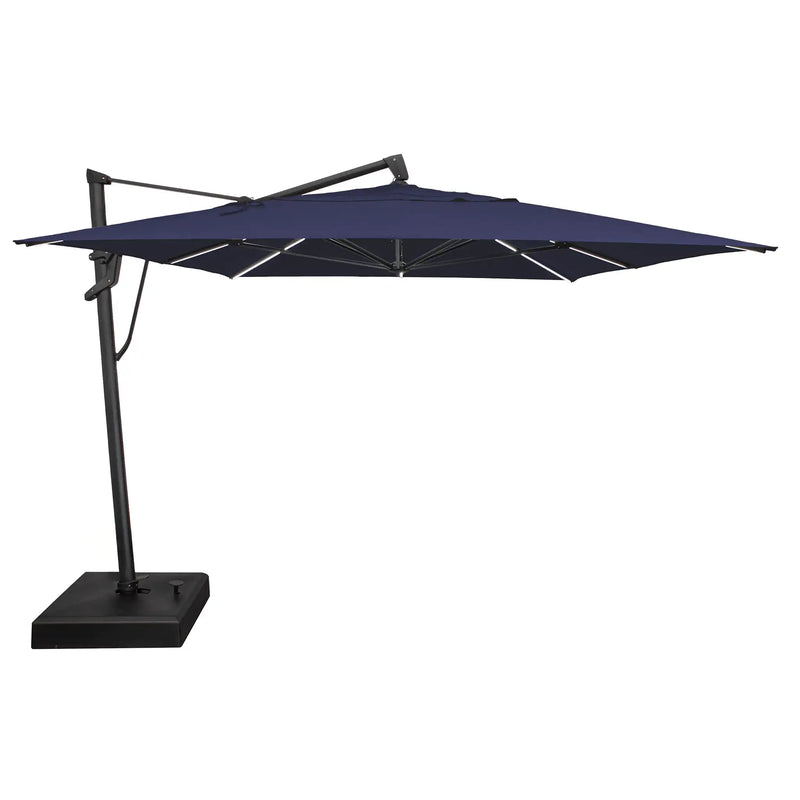 10'x13' Designer Rectangle AKZ+ Starlux Cantilever Umbrella - Indigo - The Great Escape